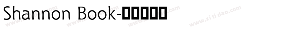 Shannon Book字体转换